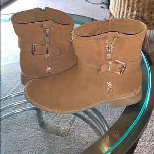 Brown aldo booties